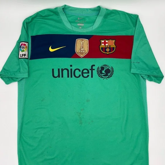 Messi #10 Barcelona 2010/2011 Away ORIGINAL Nike VTG Rare Soccer Jersey (L)